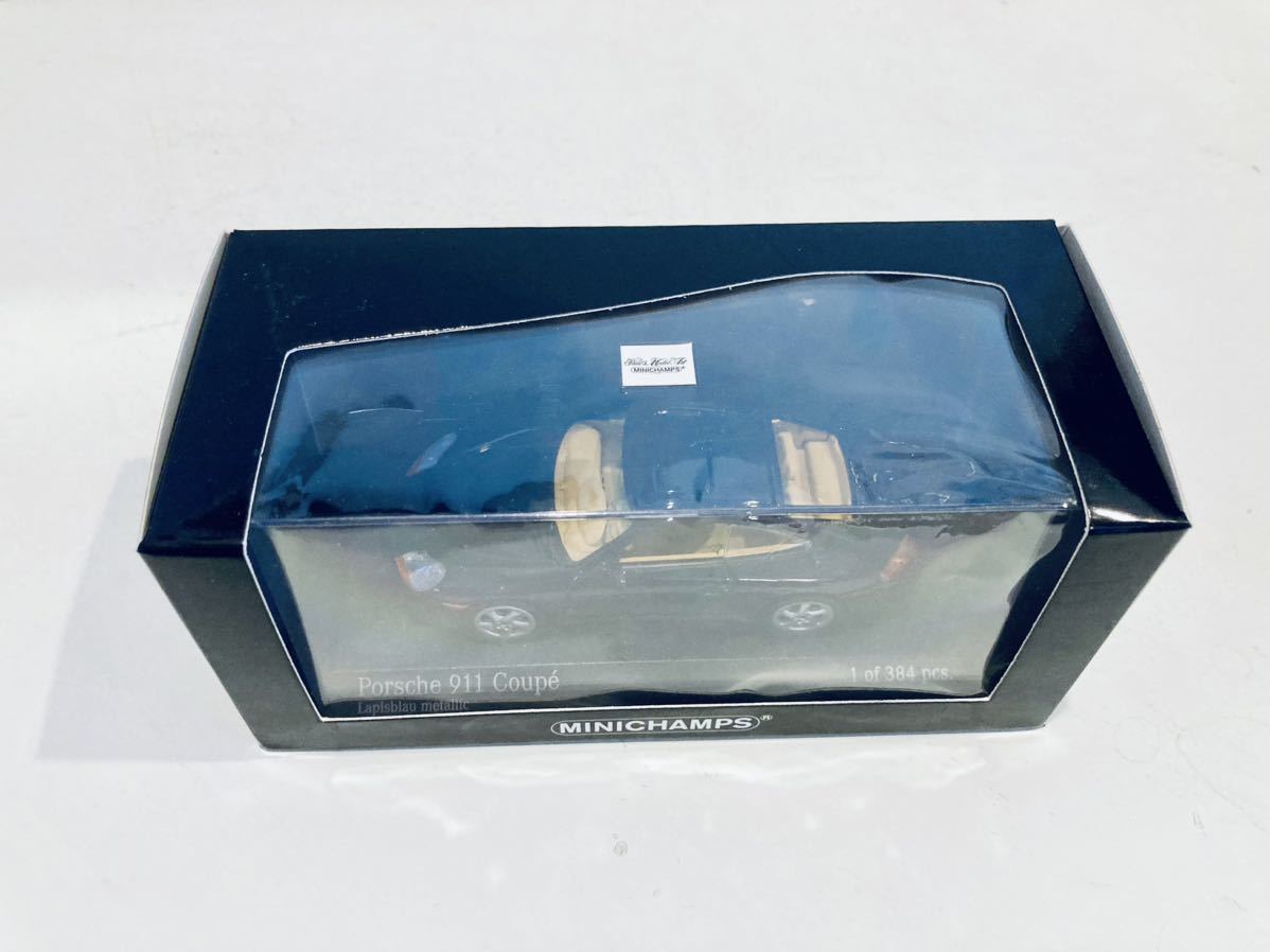 【送料無料】1/43 Minichamps Porsche ポルシェ 911 Coupe 1998 (996 early) Blue metallic_画像3