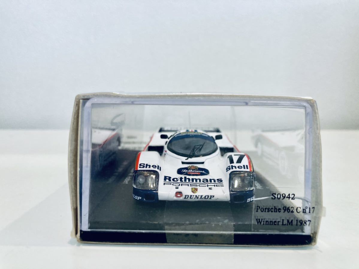 【送料無料】1/43 Spark ポルシェ 962C #17 D.ベル-H.シュタック-A.ホルバート Winner Le Mans 1987 タバコ仕様_画像7