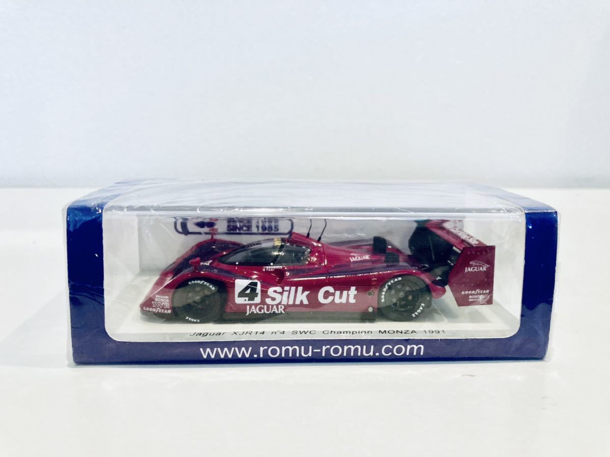 【送料無料】1/43 ロム特注 Spark シルクカット ジャガー XJR14 #4 M.ブランドル-T.ファビ SWC Champion Monza 1991 タバコ仕様_画像4