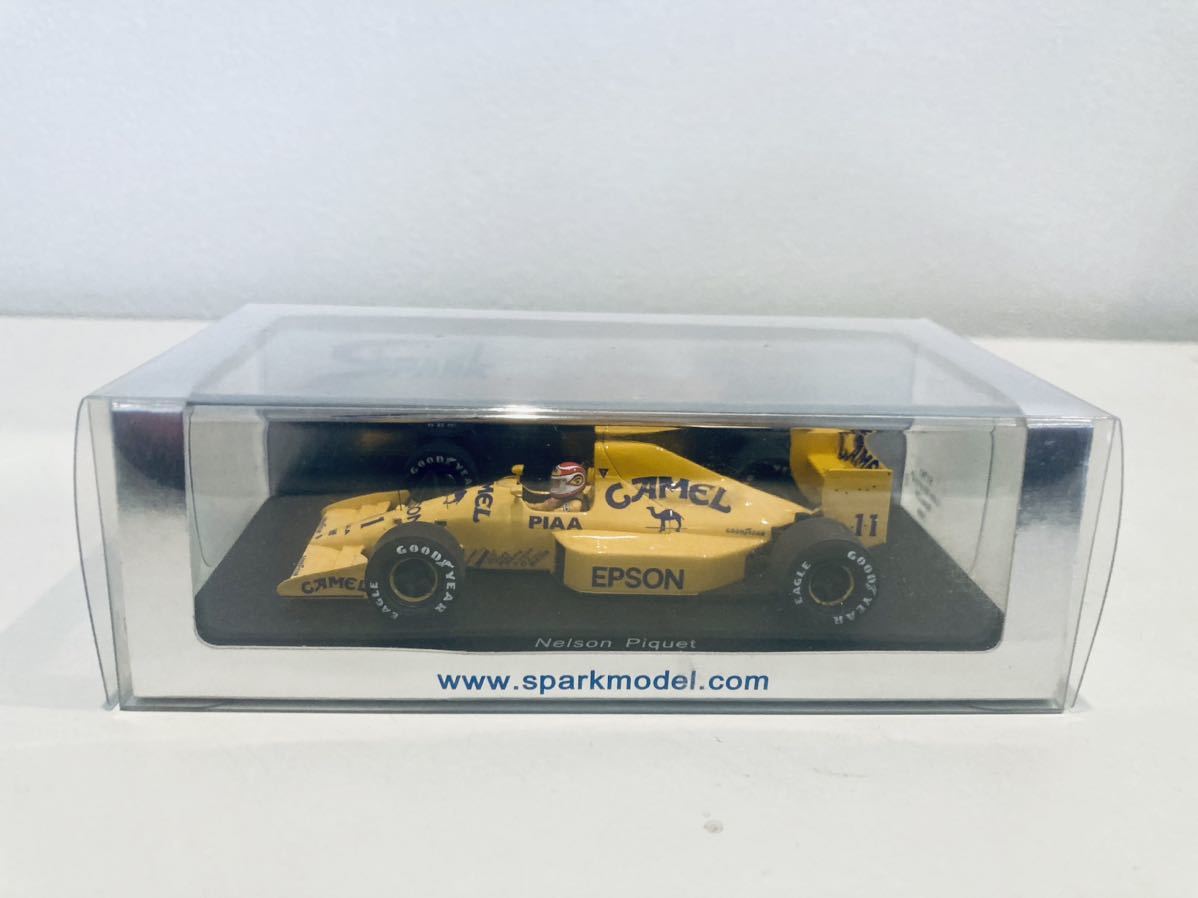 【送料無料】1/43 Spark ロータス ジャッド 101 #11 N.ピケ 4th Japan GPタバコ仕様_画像4