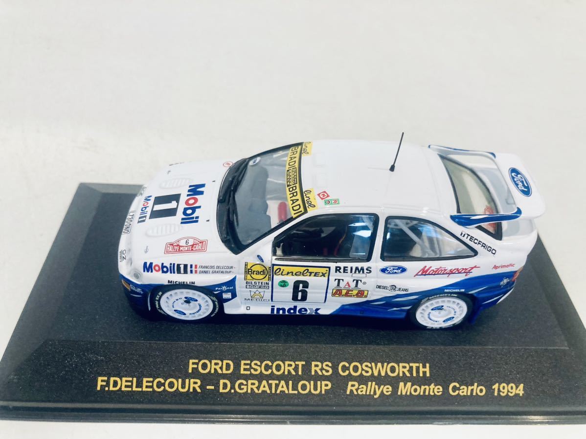 1/43 Rally Car Collection (IXO)フォード エスコート RS コスワース #6 F.デルクール Winner Rally Monte Carlo 1994_画像8