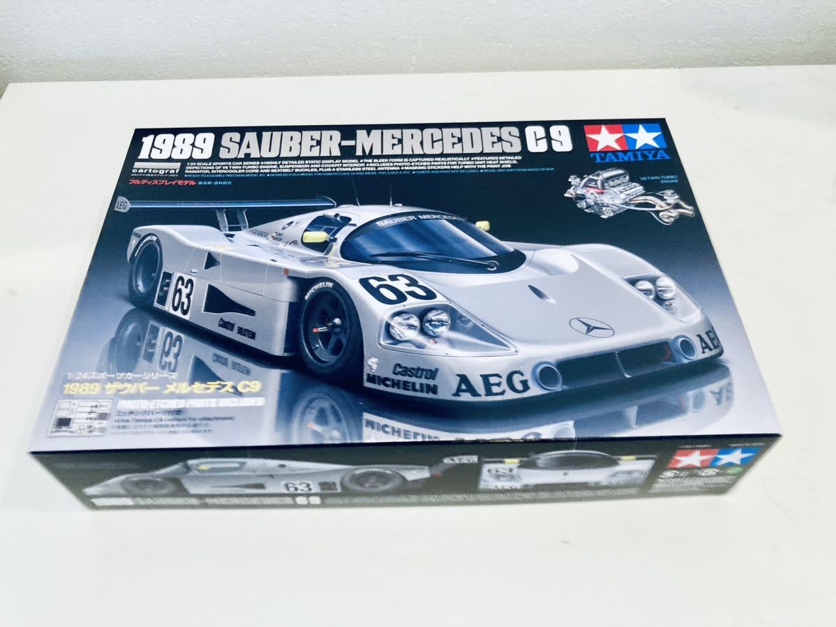 【送料無料】1/24 タミヤ ザウバー メルセデス C9 1989 Le Mans Winner カルトグラフデカール-エッチングパーツ付の画像1