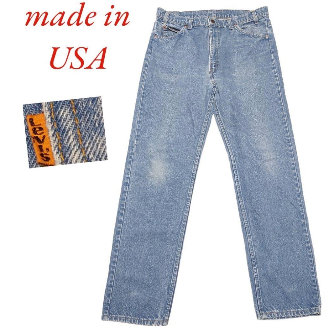 USA製リーバイス505LEVI'S古着オレンジタブデニムパンツw36股下77㎝　pth0201hs48