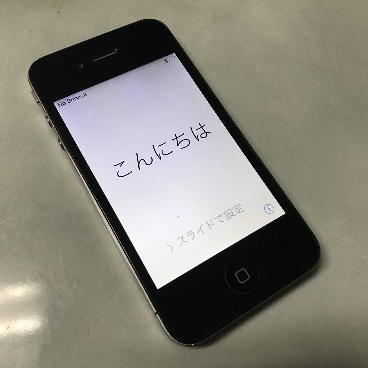 ★1円～！ 【美品】スマホ　iPhone4 Softbank 13.5GB ブラック 利用制限〇 本体 初期化済み　_画像1