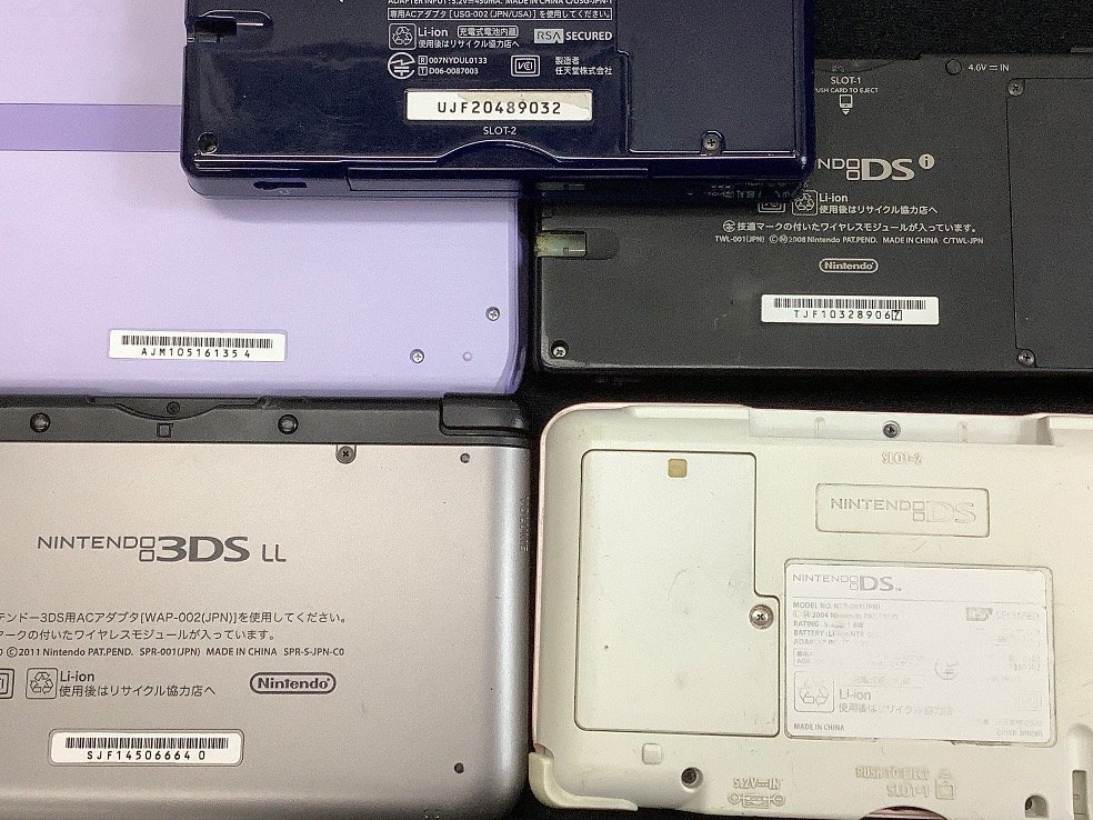 Nintendo0 3DSLL 2DS DSi 他 携帯ゲーム機 まとめ 3DS/DS/DSlite動作確認済 2DS電源入らず バッテリー現状 ACBF 中古品_画像6