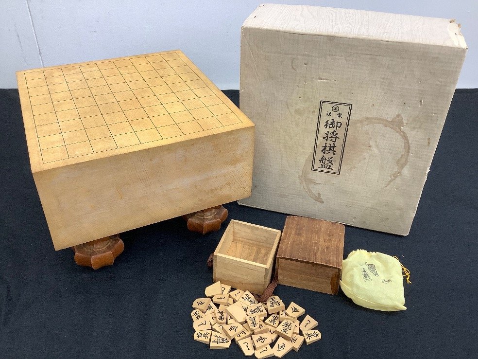 将棋盤 将棋駒 まとめ 天上作 ACBF 中古品_画像1