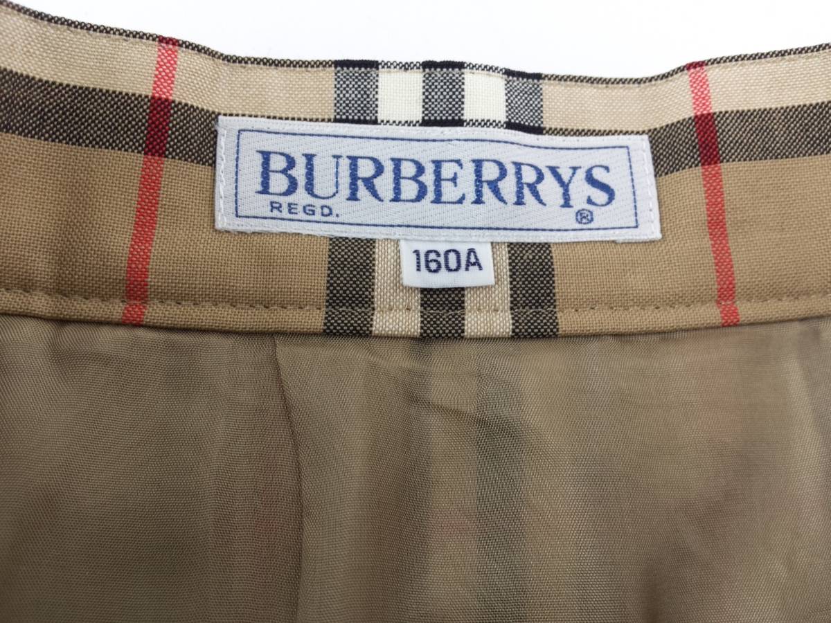 バーバリー BURBERRYS　ミニスカート　プリーツスカート　ノバチェック　160A_画像2