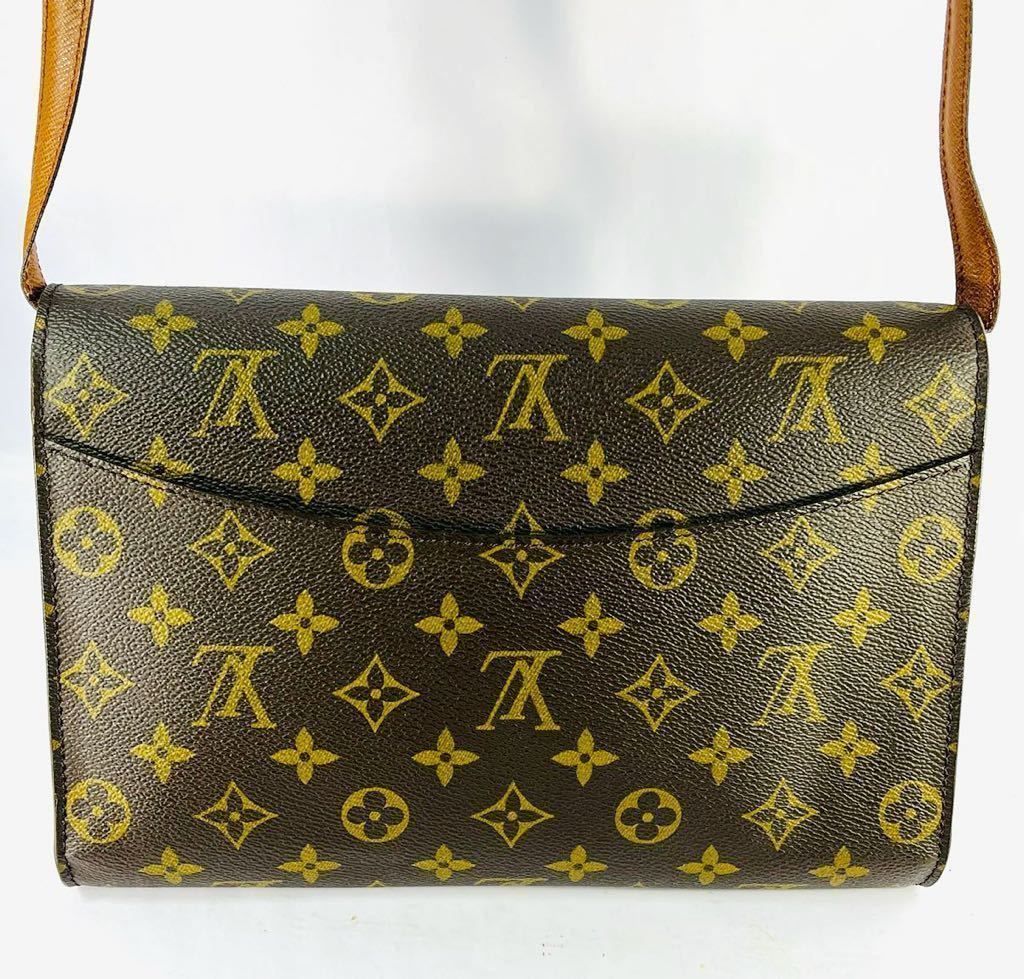 ◇1円★美品 LOUIS VUITTON ルイヴィトン モノグラム Ｍ51797 ボルドーショルダーバッグ 2way クラッチバッグ 斜め掛け ヴィンテージ_画像9