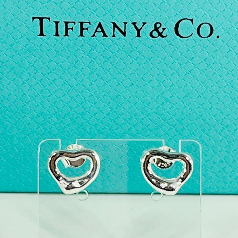 ◇1円 ★ 【新品 未使用】TIFFANY &Co ティファニー ハートピアス 925SV シルバー アクセサリー 箱 保存袋 冊子 【極美品】_スタンドは付属しません