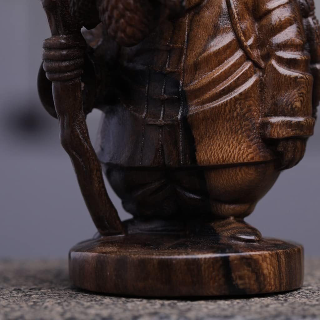 木彫り 置物 木製 彫刻 【亀仙人】天然木材 フィギュア・コレクタードール_画像6