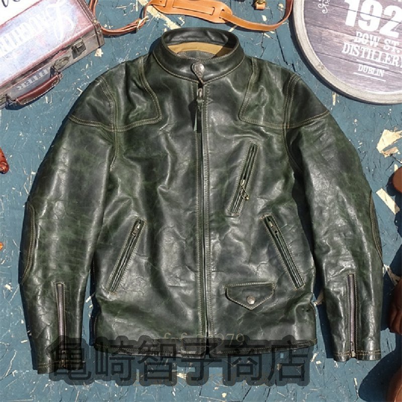 新品レザージャケット 上品 高級 アメカジ 本革 馬革 ライダース 新品レザージャケット 上品 高級 アメカジ 本革 馬革 ライダース
