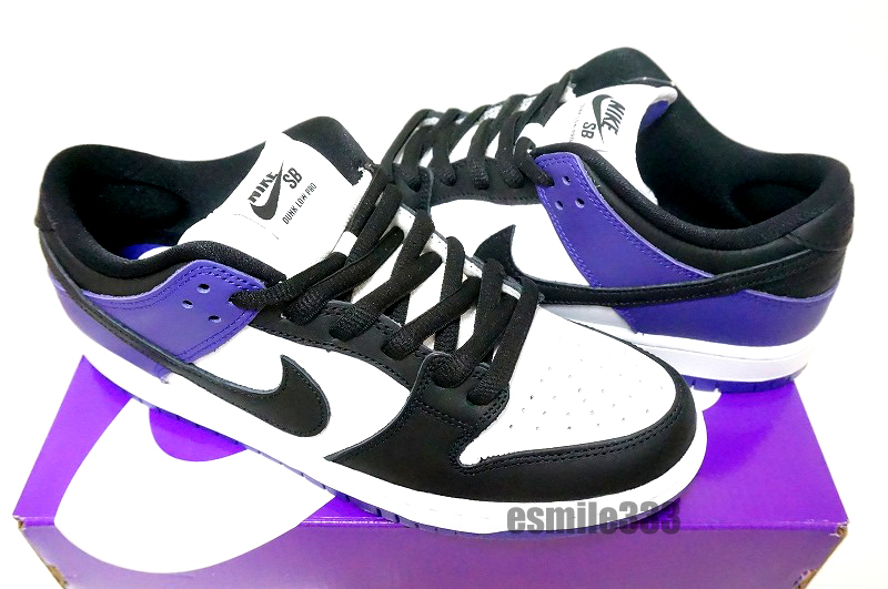 新品 国内黒タグ NIKE SB DUNK LOW PRO Court Purple US9.5/27.5cm BQ6817-500 紫 ナイキ SB ダンク_画像2