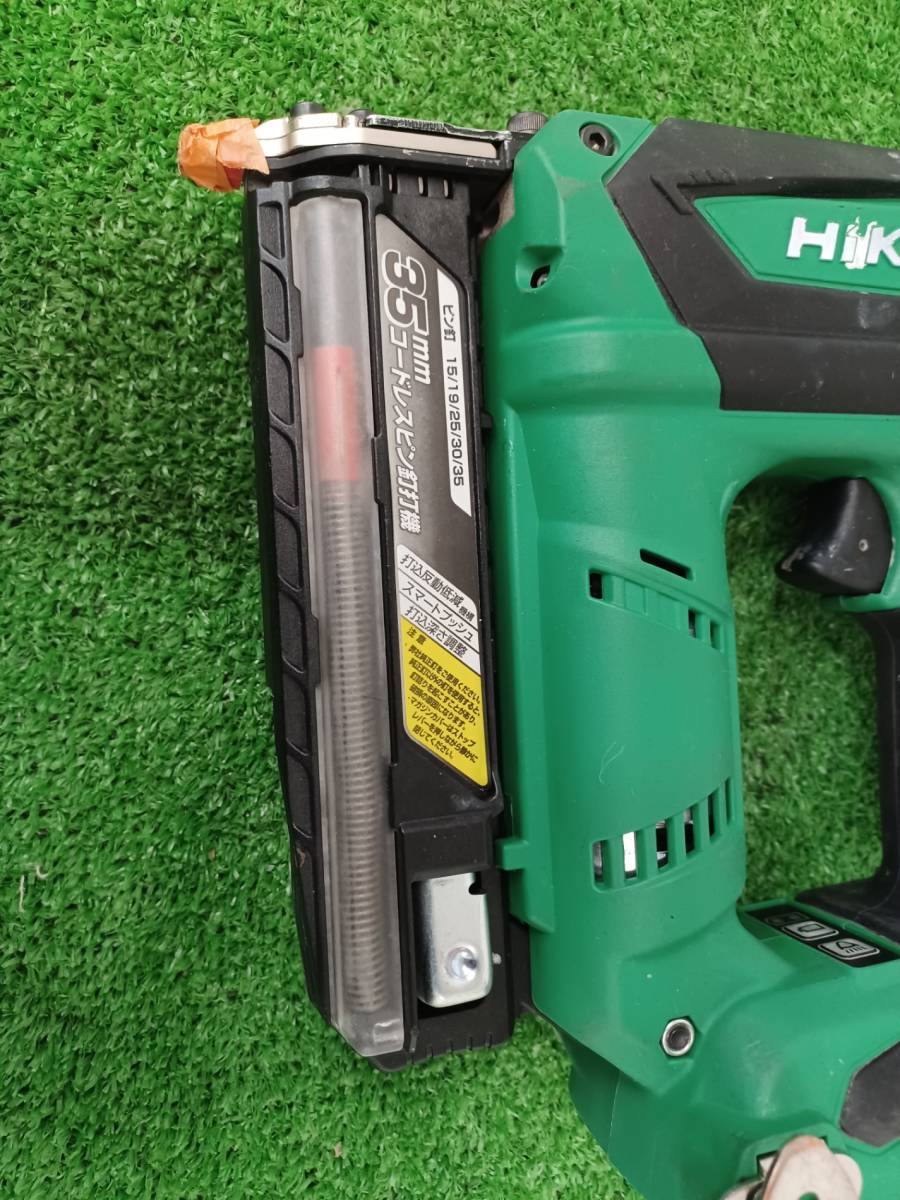 中古品】HiKOKI(日立工機) 35㎜ 18vコードレスピン釘打機 中古品】HiKOKI(日立工機) 35㎜ 18vコードレスピン釘打機