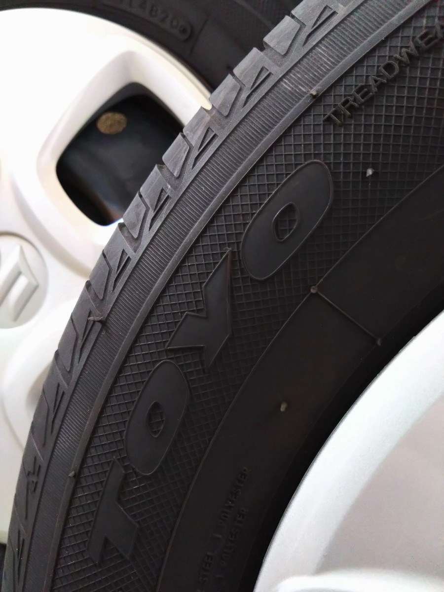 145/80R13　4J PCD100 ハブ54 TOYOタイヤ NANOENERGY3　タイヤホイール4本セット　_画像9