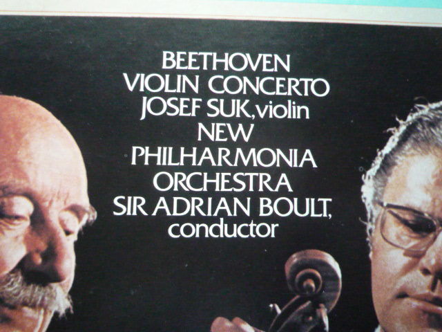 SH82 米VANGUARD盤LP ベートーヴェン/ヴァイオリン協奏曲 スーク/ボールト/フィルハーモニアO_画像2