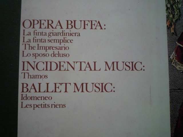 B73-27 蘭PHILIPS盤8LP モーツァルト全集15 オペラ・ブッファ、バレエ音楽他 イッセルシュテット他_画像2