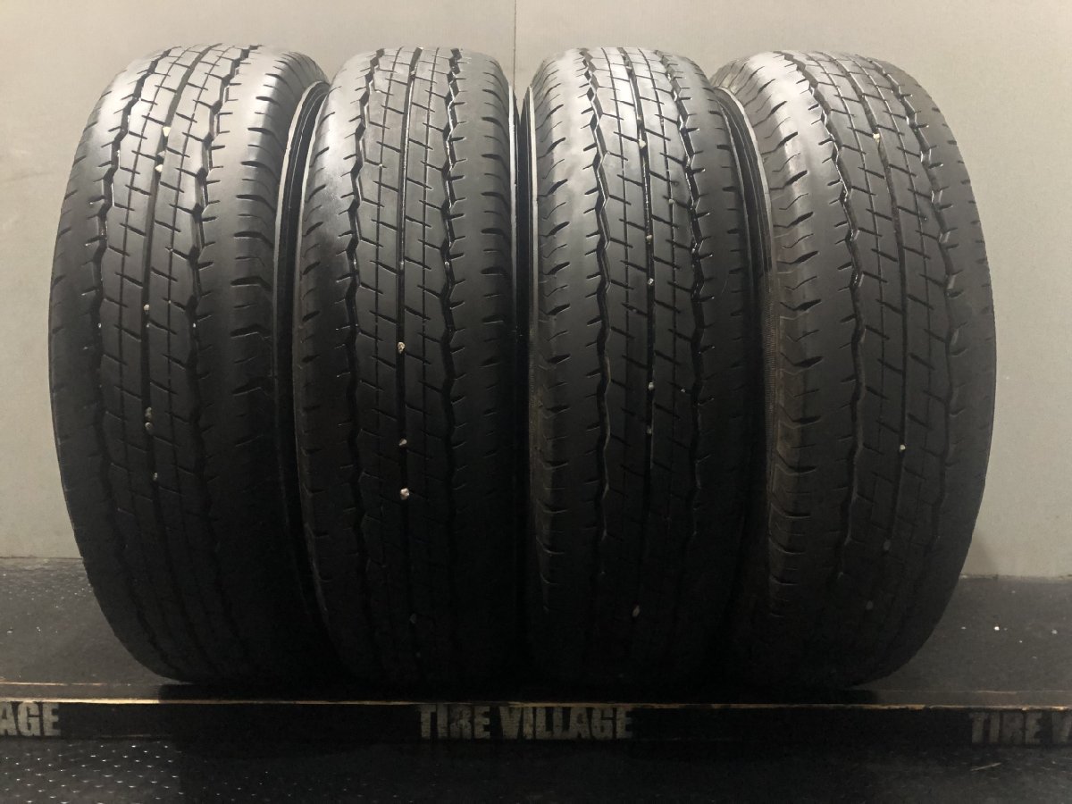 DUNLOP SP175N 195/80R15 107/105L LT 15インチ 夏タイヤ 4本 バリ溝 ハイエース キャラバン等　(TE291)_画像1