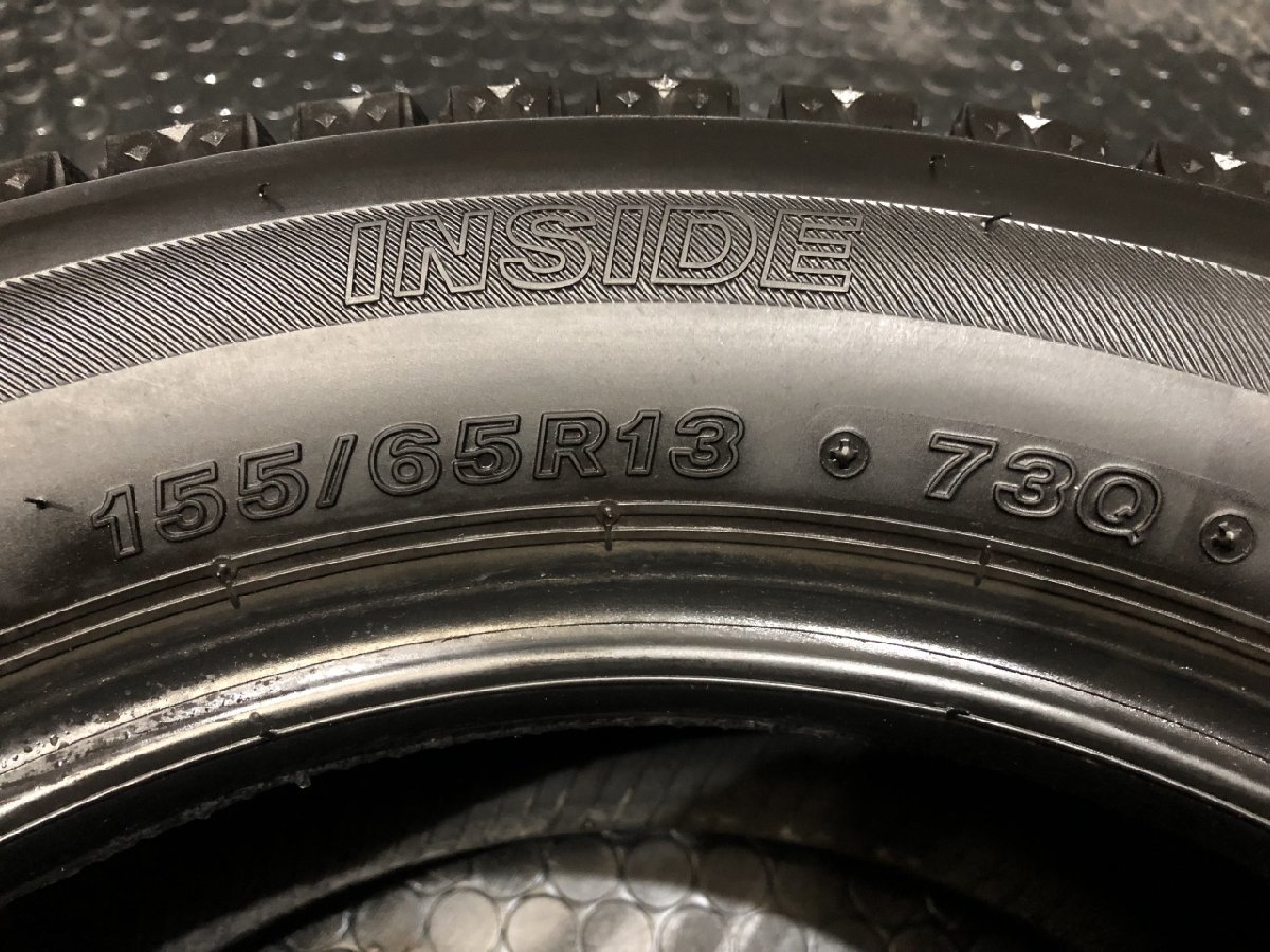 走行短め BS BRIDGESTONE BLIZZAK VRX2 155/65R13 13インチ スタッドレス 1本 ライフ ゼスト アルト ネイキッド等　(TH047)_画像6