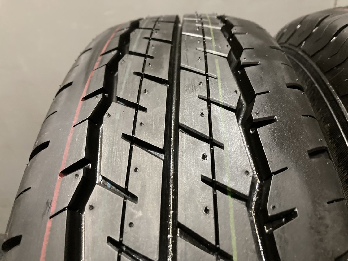 DUNLOP SP175N 195/80R15 107/105N LT 15インチ 夏タイヤ 4本 21年製 バリ溝 ハイエース キャラバン等 2本新車外し (VTP930)の画像8