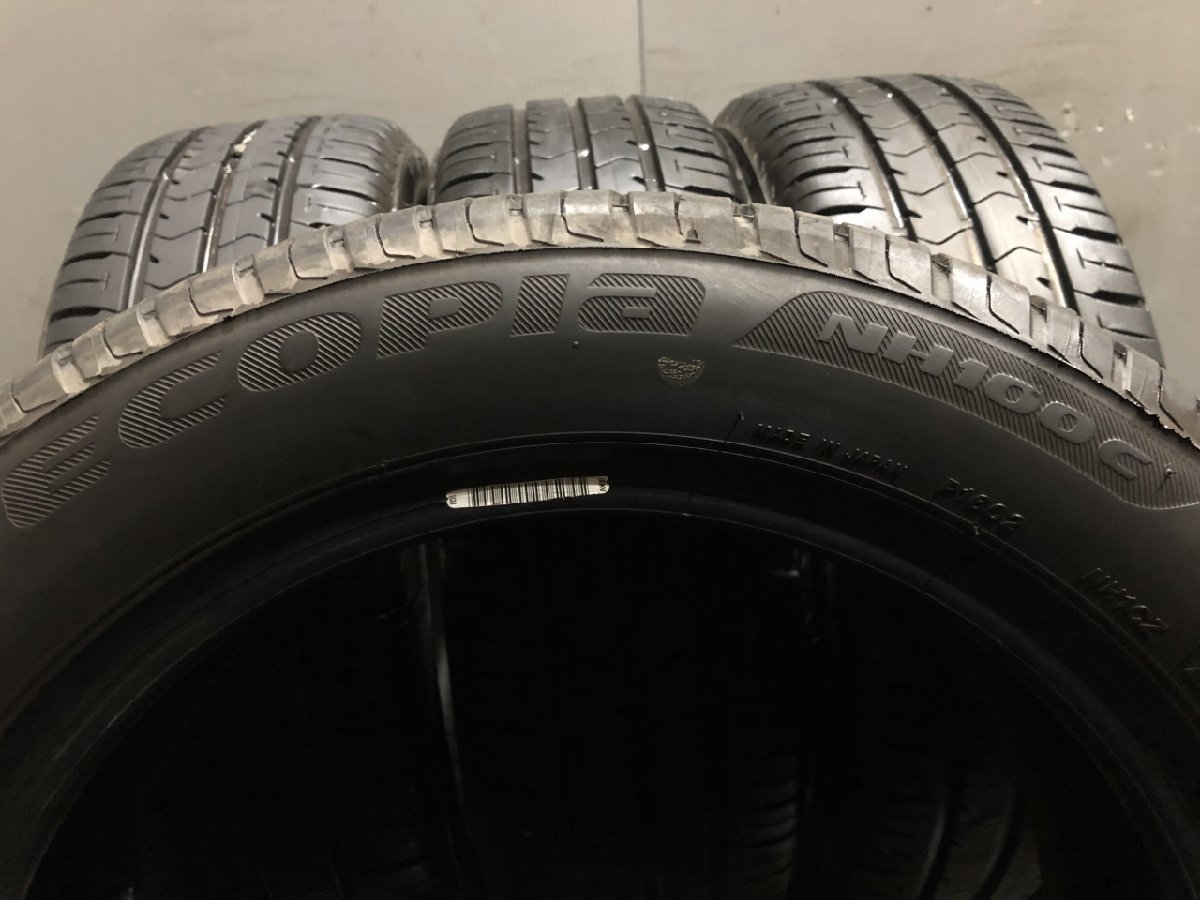 BS BRIDGESTONE ECOPIA NH100C 165/55R14 14インチ 夏タイヤ 4本 19年製 バリ溝 キャロル ライフ スピアーノ ラパン セルボ等　(VTI899)_画像8