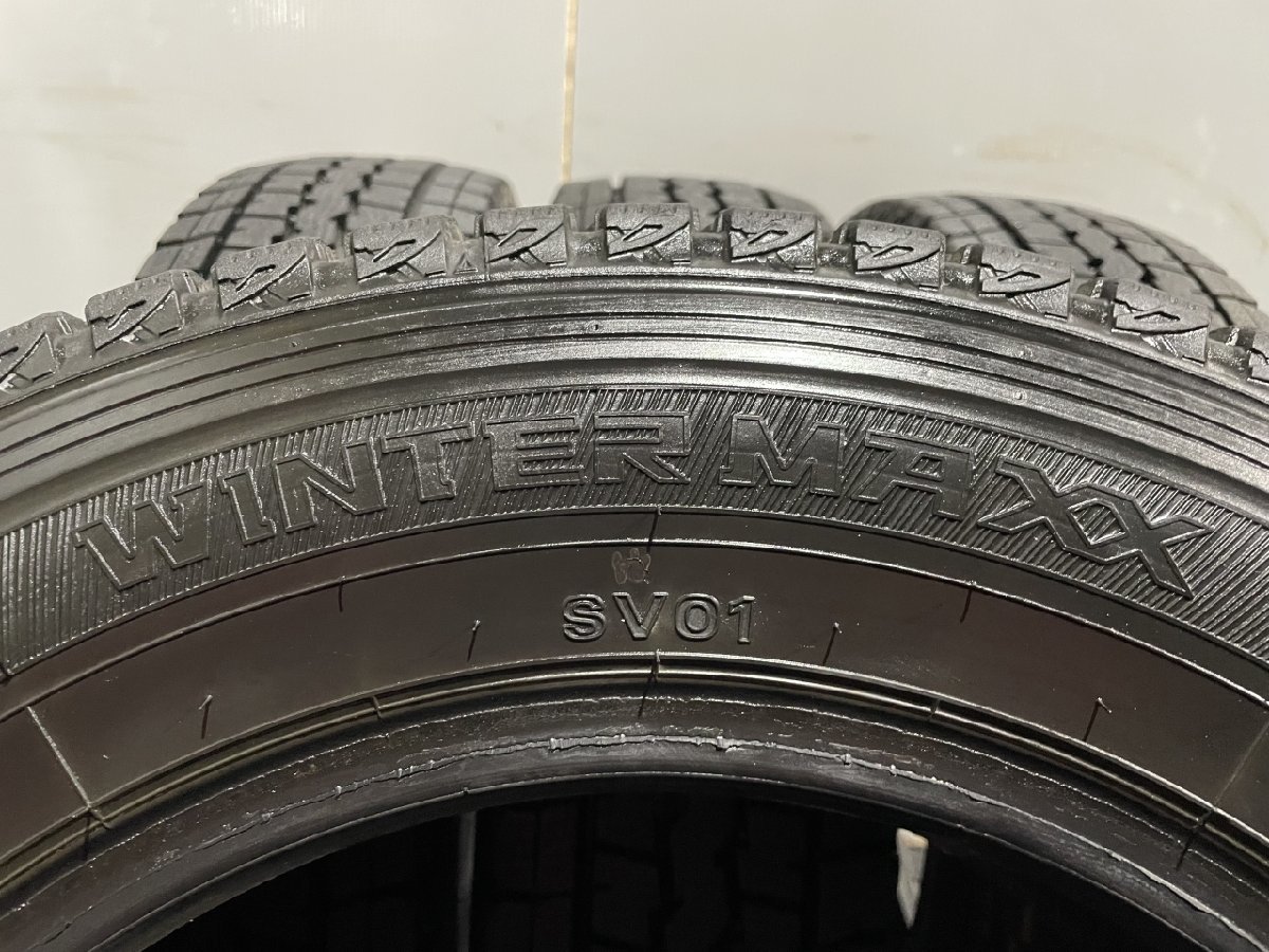 DUNLOP WINTER MAXX SV01 155/80R14 88/86N 14インチ スタッドレス 4本 19年製 バリ溝 プロボックス サクシード等　(MTP158)_画像8