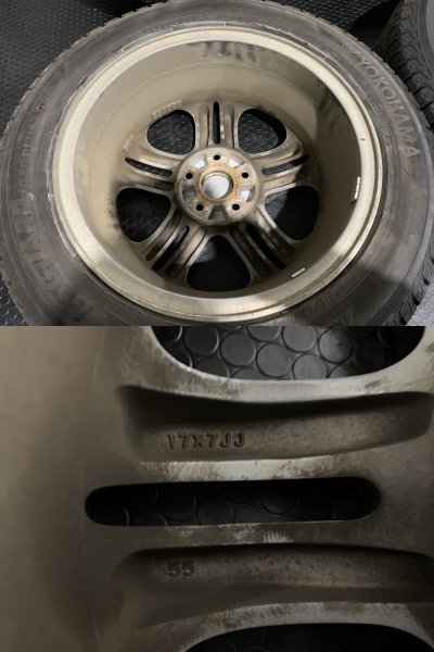 【YOKOHAMA iG50 PLUS 215/55R17】スタッドレス【HONDA RC系オデッセイ 純正ホイール 17インチ 7J5HPCD114+55】バリ溝　(TD212)_画像7