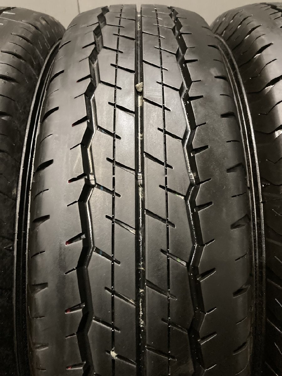 DUNLOP SP175N 195/80R15 107/105N LT 15インチ 夏タイヤ 4本 21年製 バリ溝 ハイエース キャラバン等 2本新車外し (VTP930)の画像4