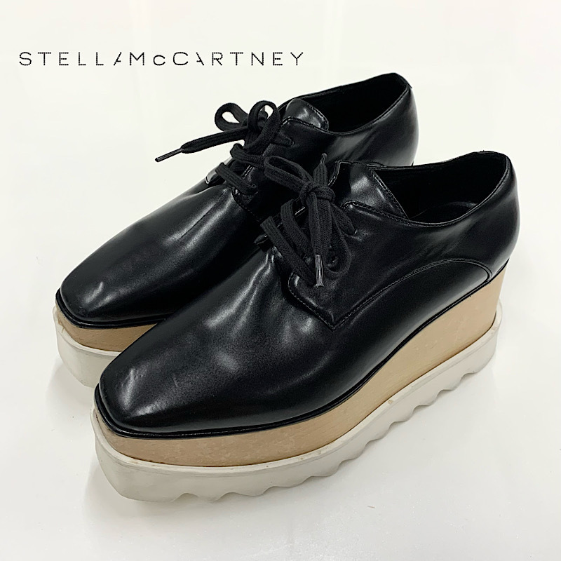 8256 Stella McCartney Ellis кожа толщина низ обувь черный 