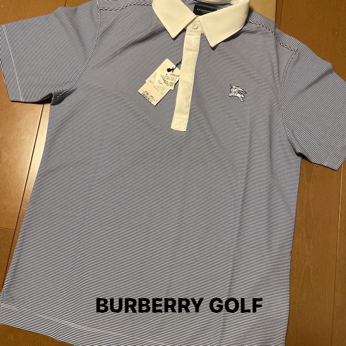 ［新品］BURBERRY GOLFメンズ半袖シャツ給水速乾　紫外線遮蔽UV デオドラントニットテープ　 