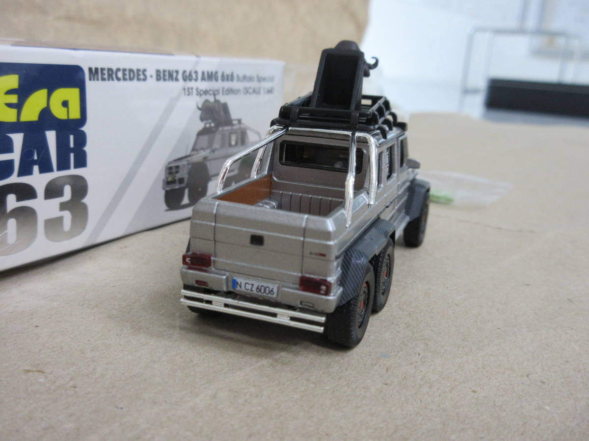 1/64 EraCar ベンツ G63 AMG 6×6 バッファロー スペシャル シルバー/カーボン BENZ_画像7