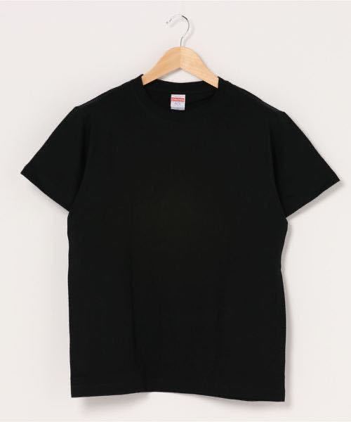 新品 ユナイテッドアスレ 5.6oz ハイクオリティ 無地 半袖Tシャツ ユニセックス 黒 ブラック 4枚 L