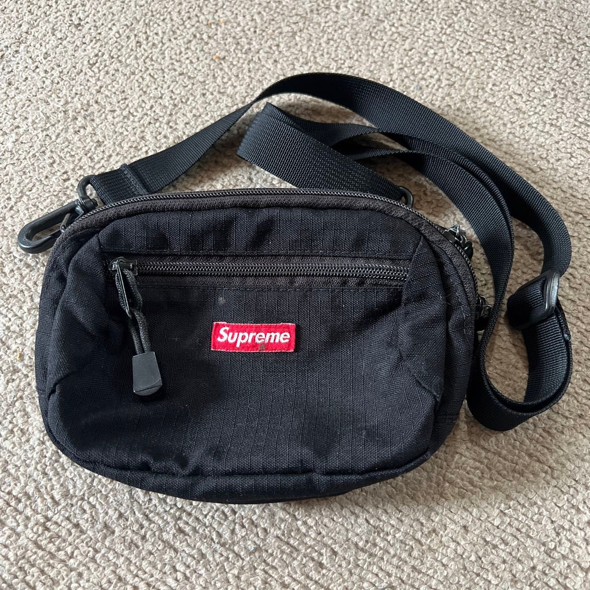 希少 12AW Supreme Utility Bag Black シュプリーム ユーティリティバッグ ポーチ ボックスロゴ 黒