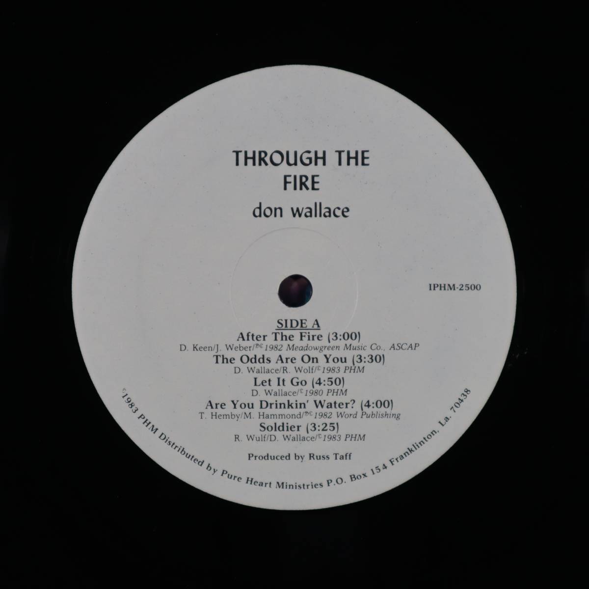 米Orig * DON WALLACE - Through the fire * 1983年 US PHM Distribution IPHM-2500 **AOR** CCMモダーンソウル・ライトメロウ レア!!_画像4
