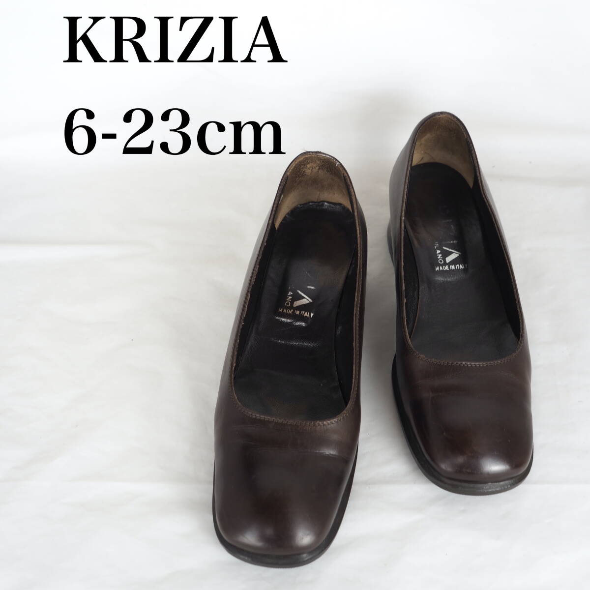 MK5045*KRIZIA*クリツィア*レディースパンプス*6-23cm*こげ茶_画像1