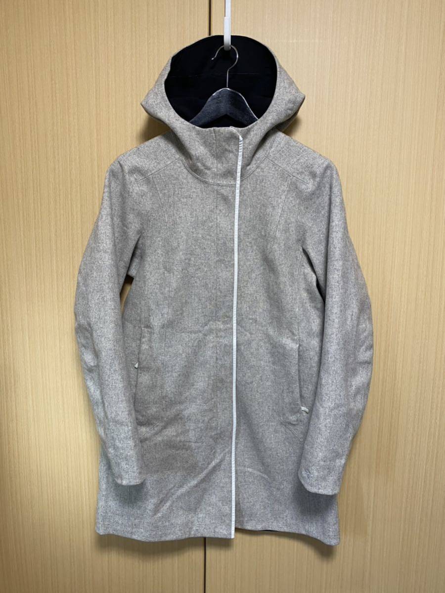 Arc'teryx Embra Coat Jacket Women's アークテリクス エンブラコートジャケット レディース 『S』レザーグレー 国内正規品 ウール 美品