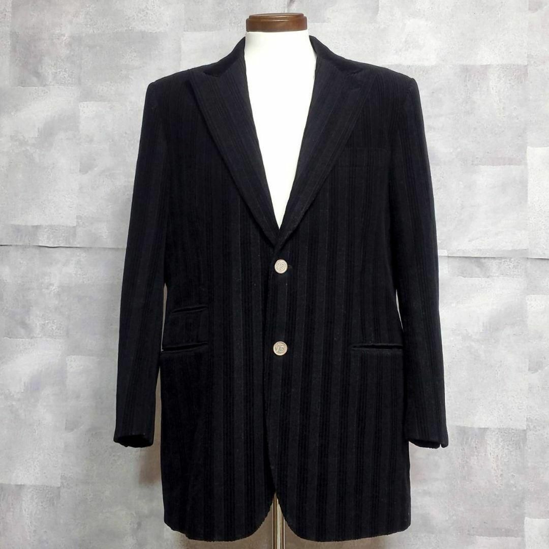 美品 XL エルメス ウール100 ベルベット ジャケット 黒 美品 XL エルメス ウール100 ベルベット ジャケット 黒