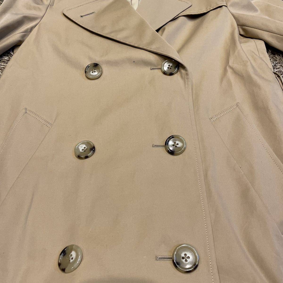 beauty&youth beige trench coat long sleeve coat cotton outer 