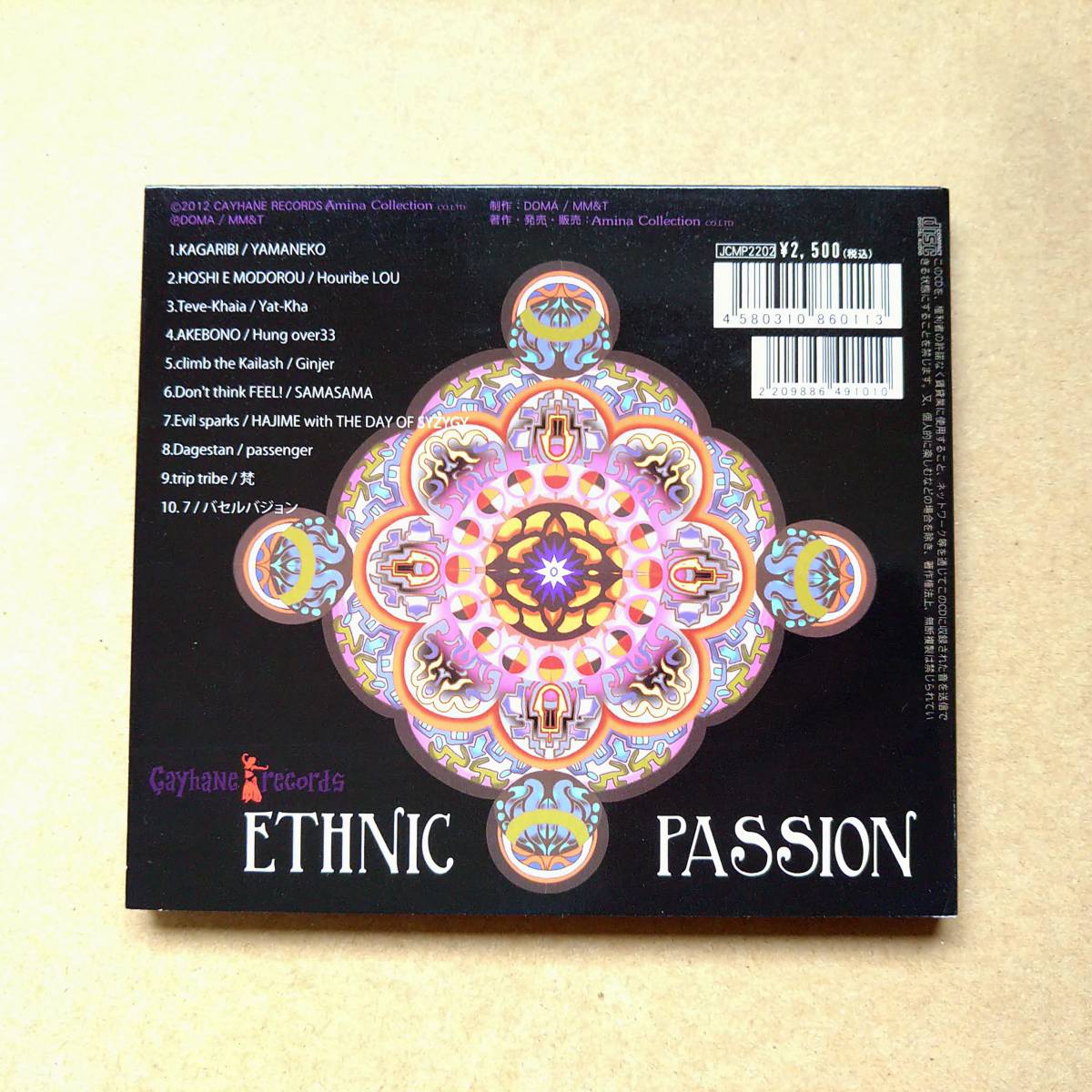 チャイハネ オムニバス V.A. / ETHNIC PASSION [CD] 2012年 Cayhane Records アミナコレクション/エスニック_画像2