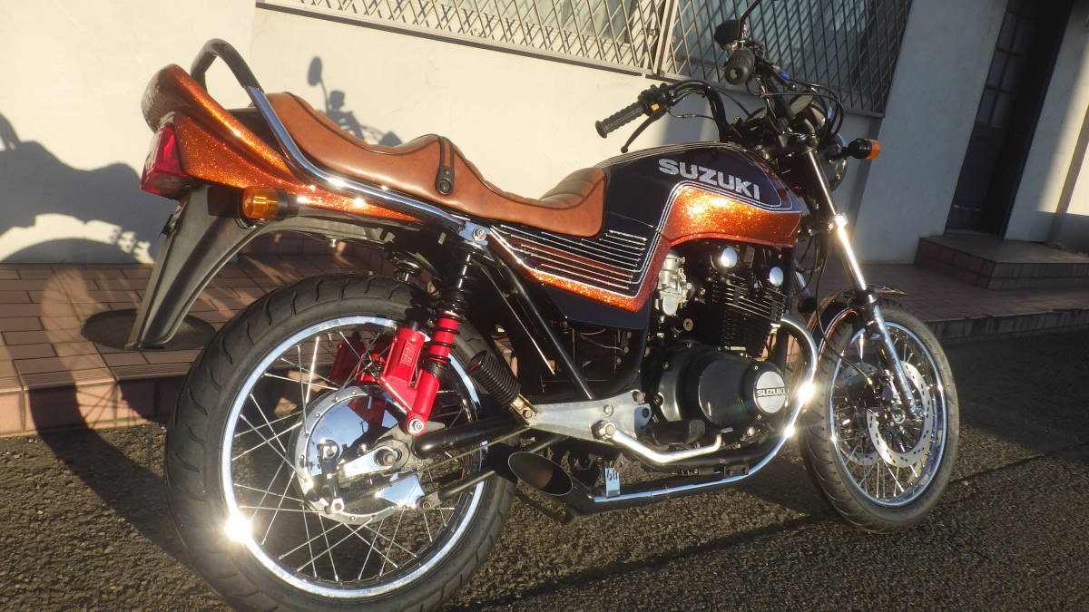 三協オート 八木SPメッキ GSX400E ゴキ 腰上O/H済 カワグチ 三協オート 八木SPメッキ GSX400E ゴキ 腰上O/H済 カワグチ