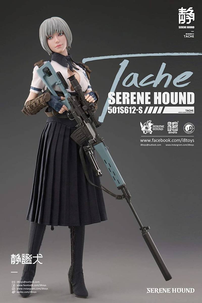 【未開封、箱イタミ小】 I8Toys 1/6 フィギュア Serene Hound Troop セリーン ハウンド トループ Tache+Rine ターシェ ＆ レイン セットの画像4