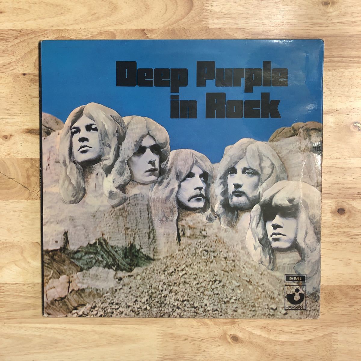 LP NOT REPRESS/NO EMI ファーストプレス!! DEEP PURPLE/DEEP PURPLE IN ROCK[UKオリジナル:初年度'70年PRESS:COATING JKT:UKORIG SLV付き]_画像1