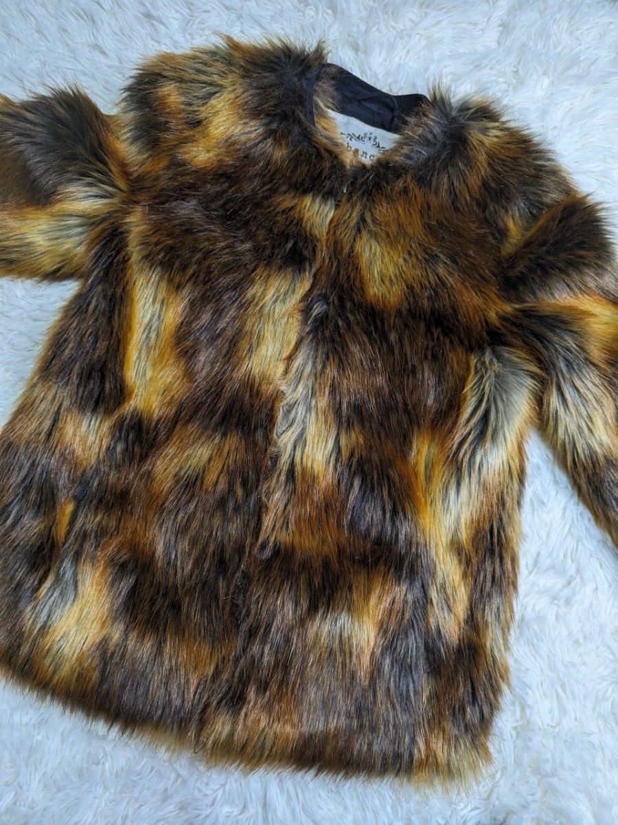 引越処分最終価格◆urbancode londonフェイクファーコート ショート丈 毛皮コート アーバンコード エコファー