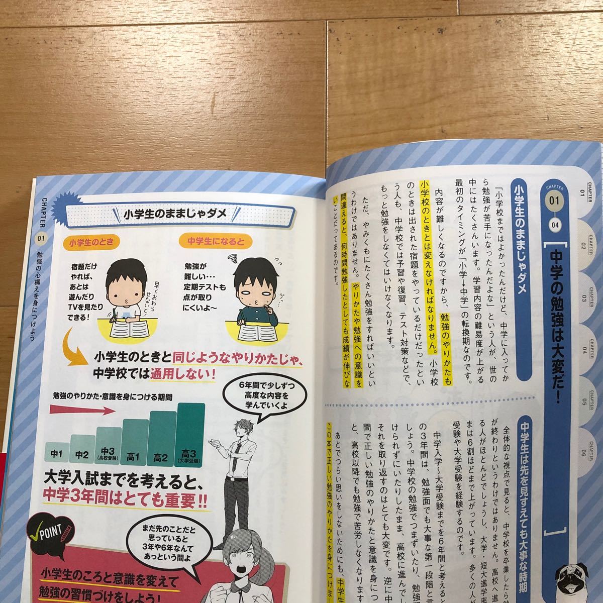 【L】2冊セット　マンガでわかる　中学一冊目の参考書＆やる気を出したい人　成績を上げたい人のための　中学の勉強のトリセツ_画像7