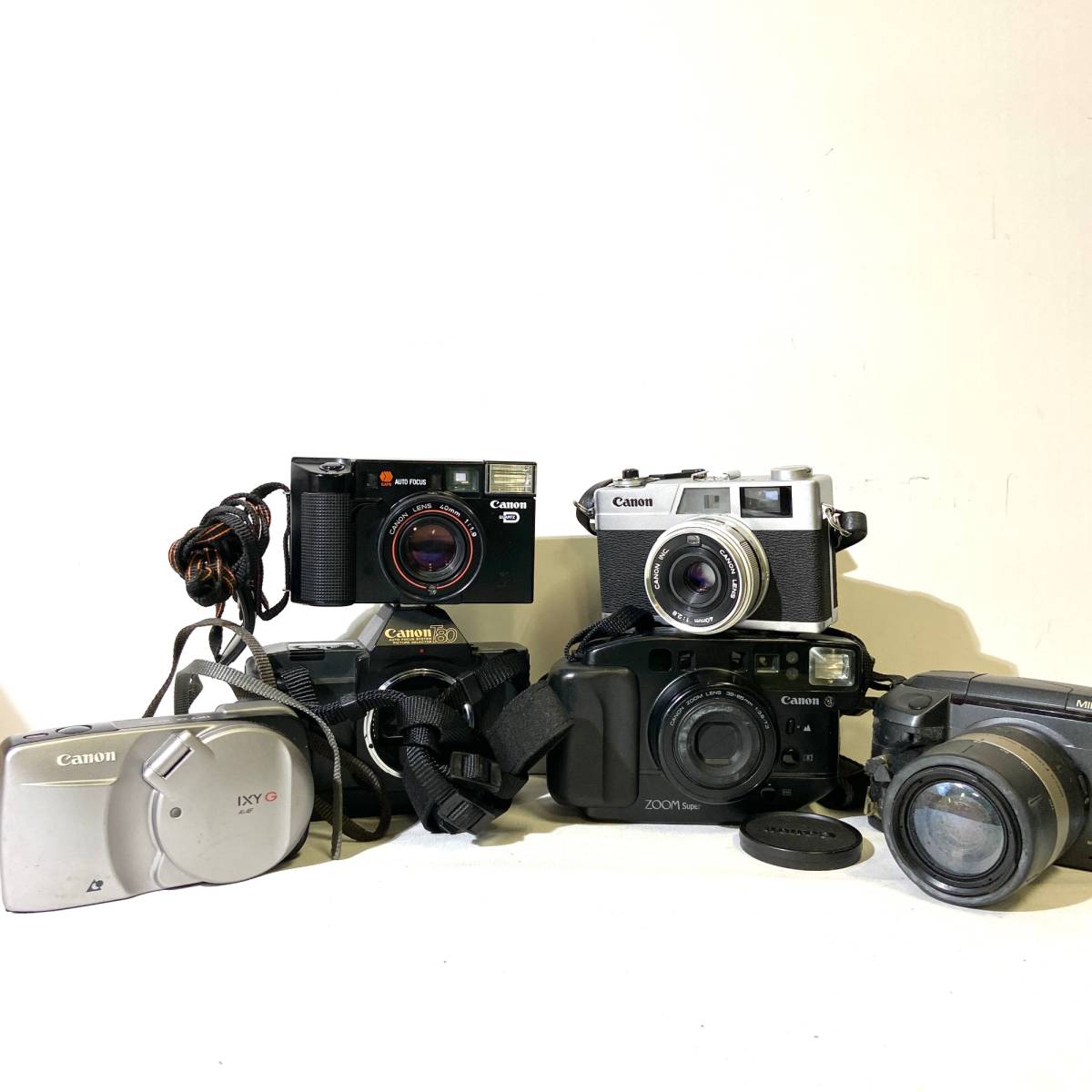 【フィルムカメラまとめ！】Canon キャノン Autoboy ZOOM Super Canonet 28 T80 AF35ML他【2421284-1/042/rgmry】_画像1