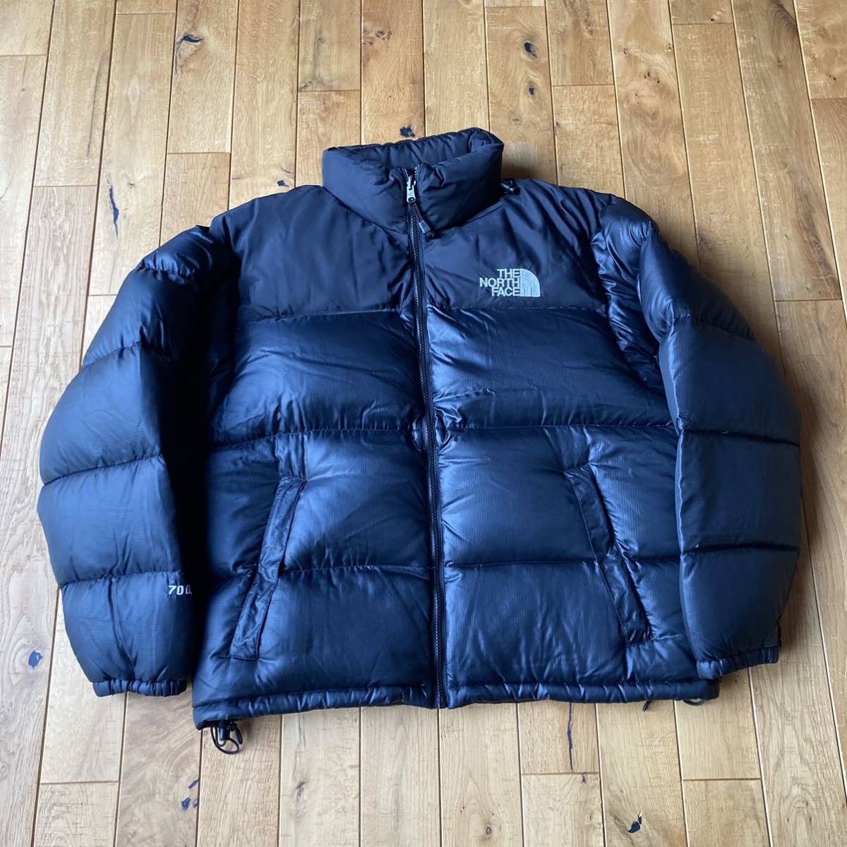 The North Face ノースフェイス 700フィル ダウンジャケット 美中古 L 海外品 ヌプシ ブラック