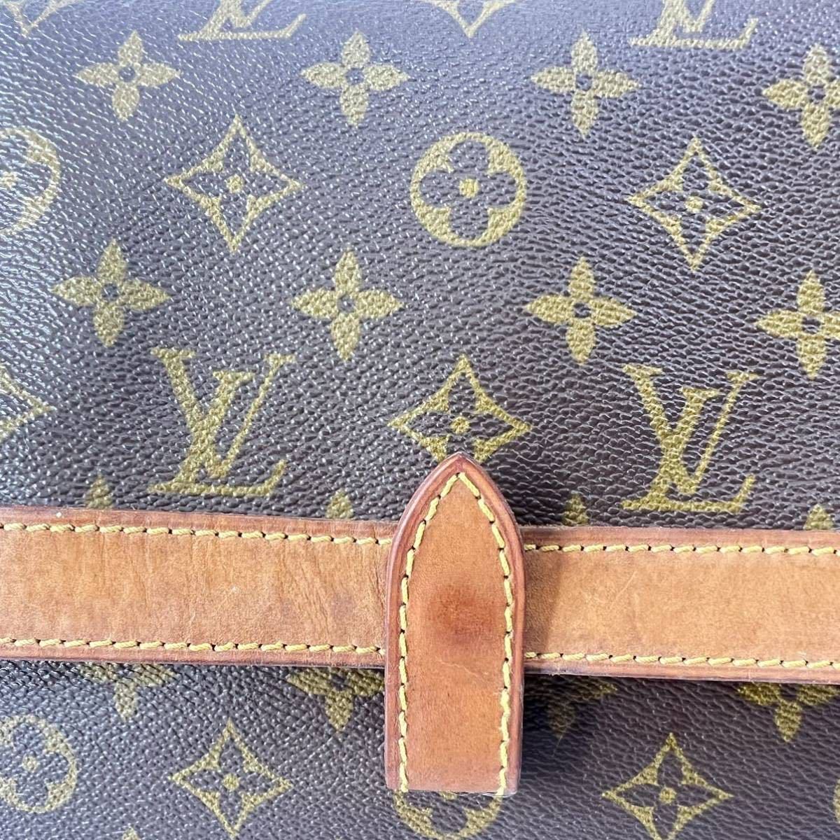 1円〜 Louis Vuitton ルイヴィトン M51805 ポシェット・ブリアント プリアント クラッチバッグ ポーチ スクエア モノグラム Y325_画像2