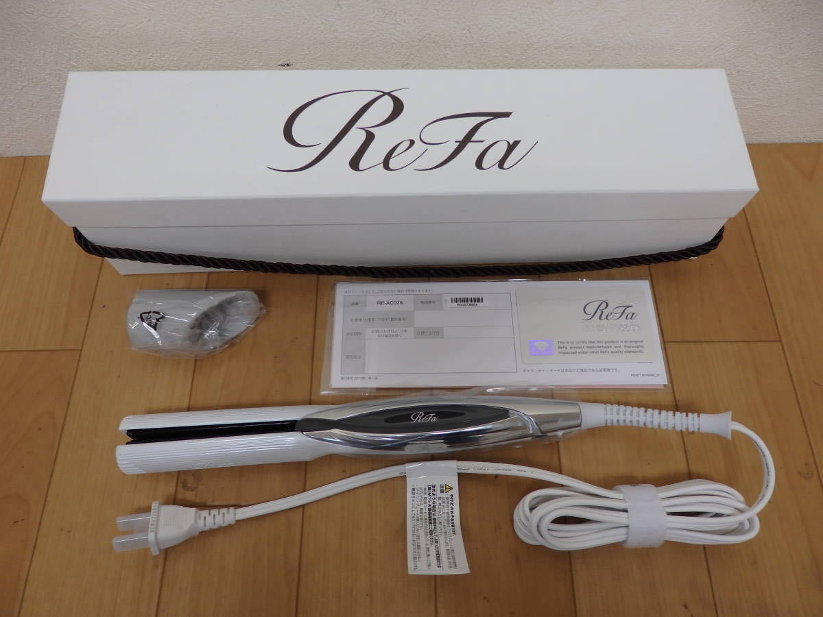 F70-6.2) ReFa / リファ　ビューテック ストレートアイロン　RE-AC02A　ヘアアイロン アイロン　ホワイト　未使用品