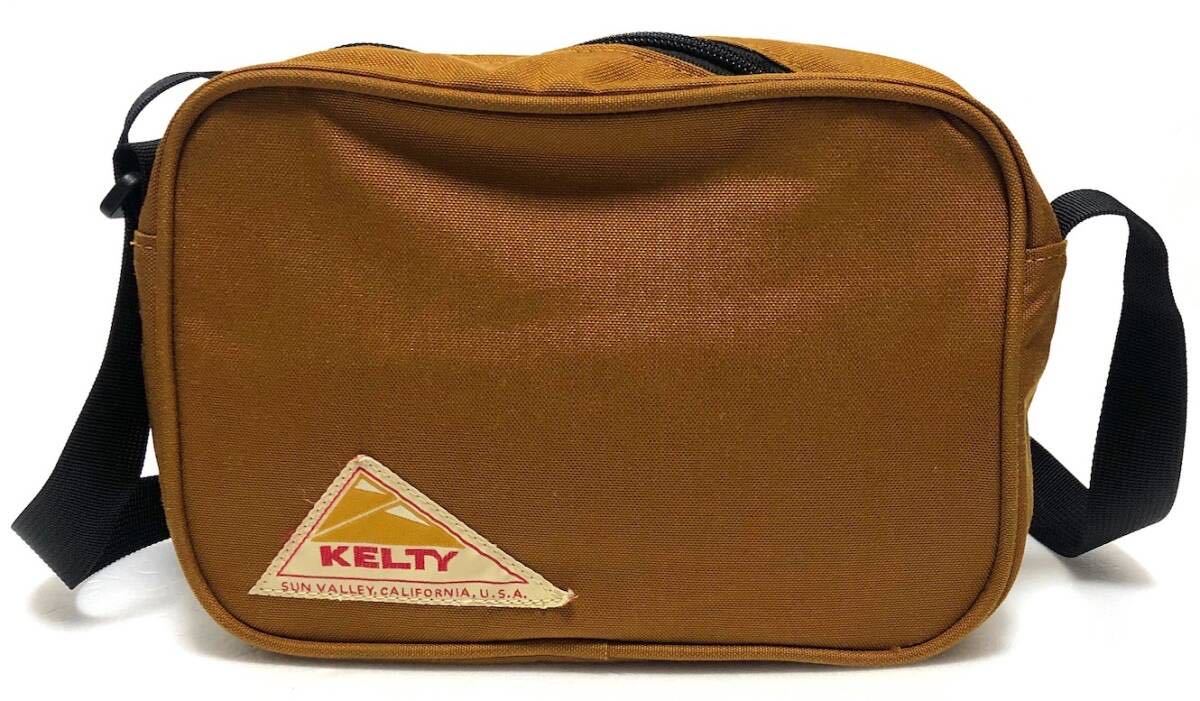 KELTY ケルティ 2402133 ショルダーバッグ キャメル スクエア　ロゴ