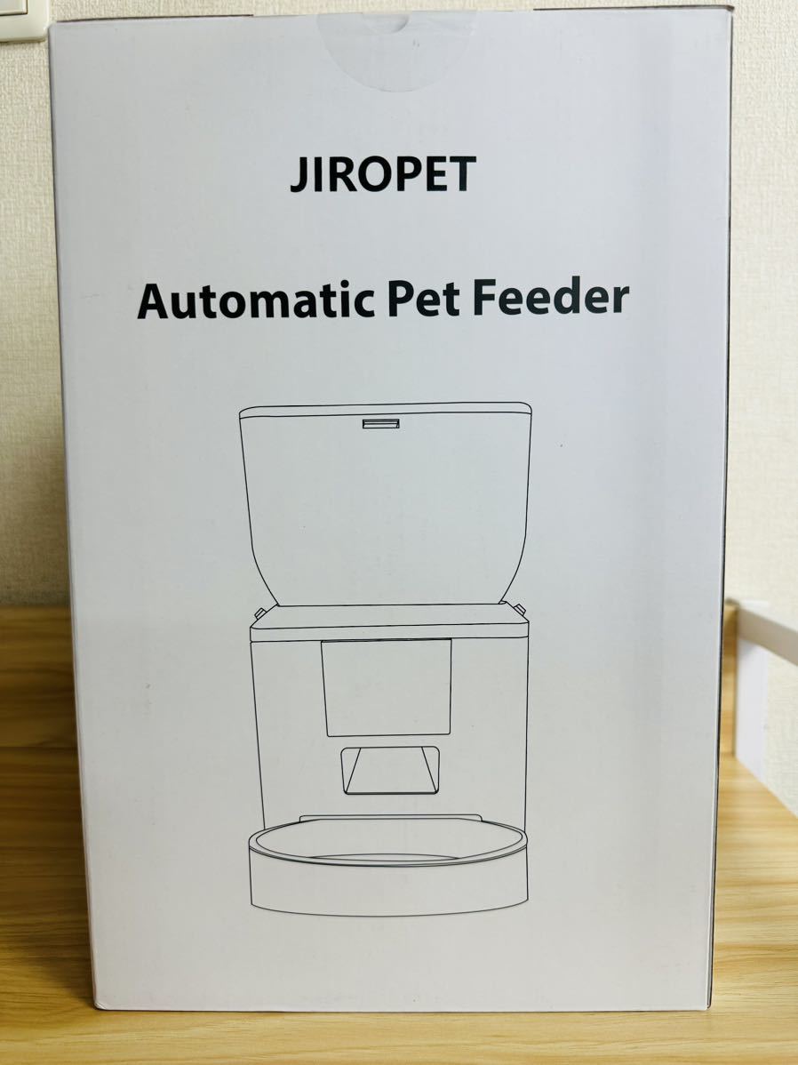 JIROPET automatic feeder 1080P camera attaching cat middle small size dog smartphone .. operation Wifi5G correspondence camera switch night vision function iOS Android correspondence Japanese instructions attaching 