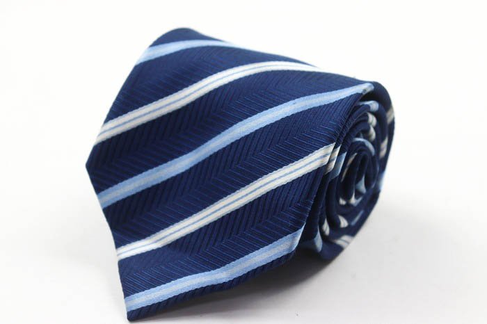  Renoma brand necktie silk stripe pattern men's navy renoma